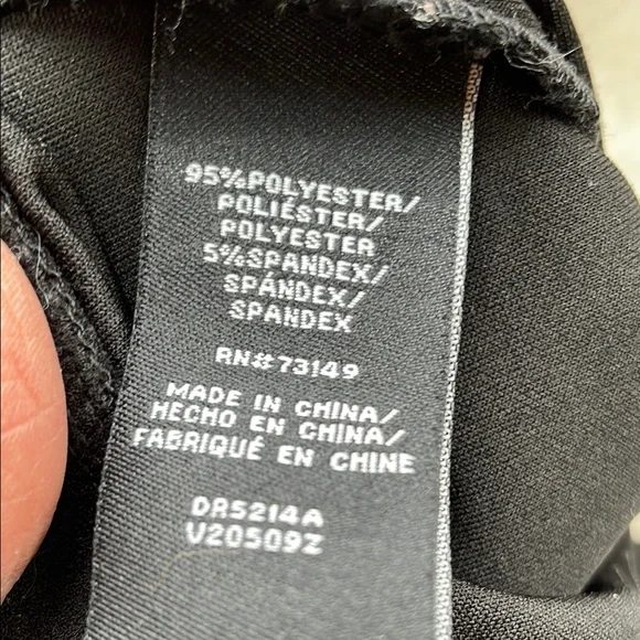 Woman's Hi Rise Black Wide Leg Stretch Pants For Office or Casual - Picture 8 of 8